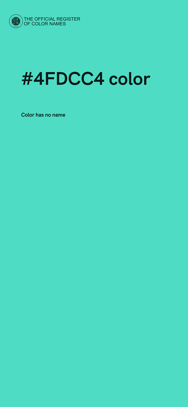#4FDCC4 color image