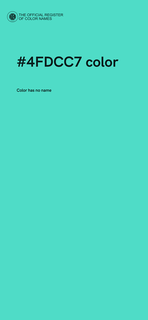 #4FDCC7 color image