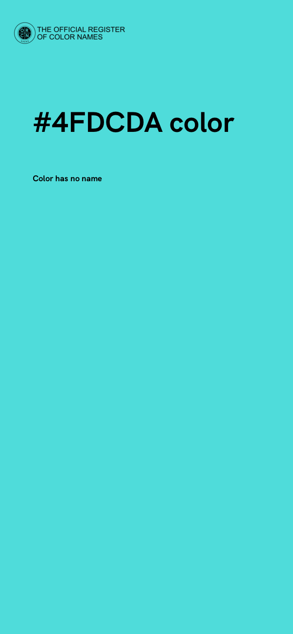 #4FDCDA color image