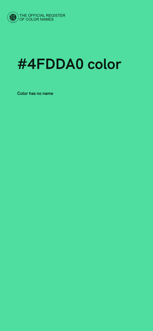 #4FDDA0 color image