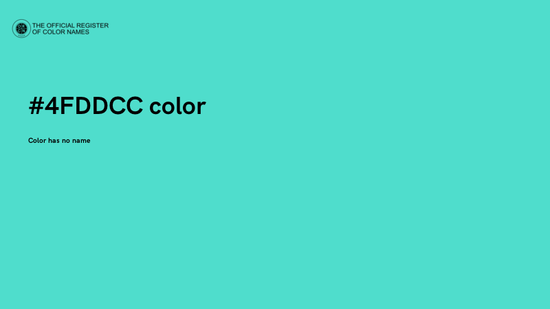 #4FDDCC color image