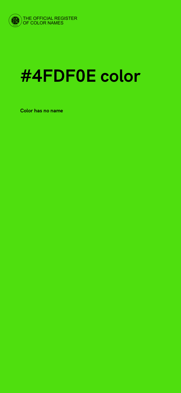 #4FDF0E color image