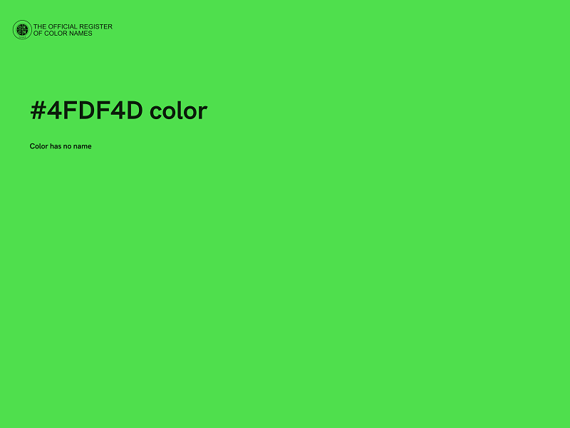 #4FDF4D color image