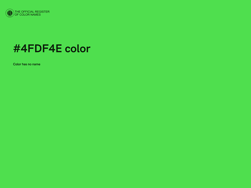 #4FDF4E color image