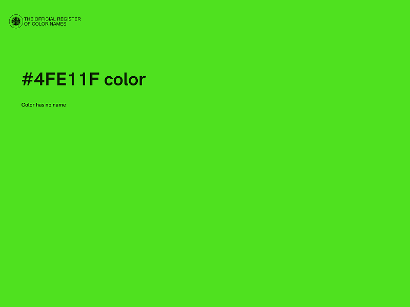 #4FE11F color image