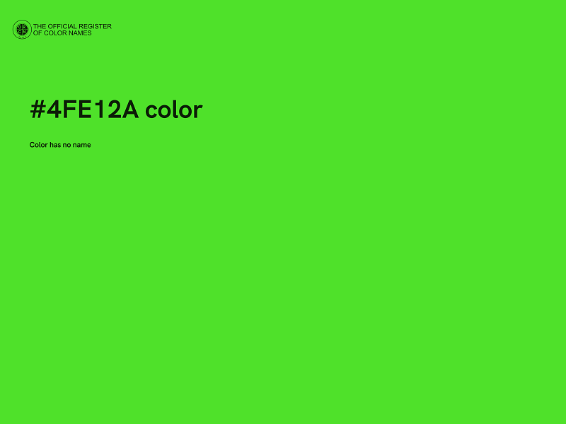 #4FE12A color image