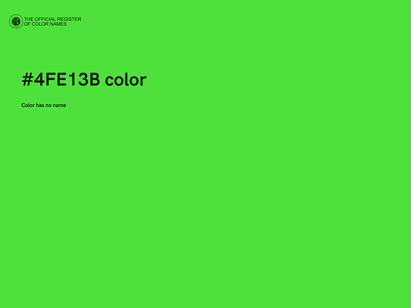 #4FE13B color image