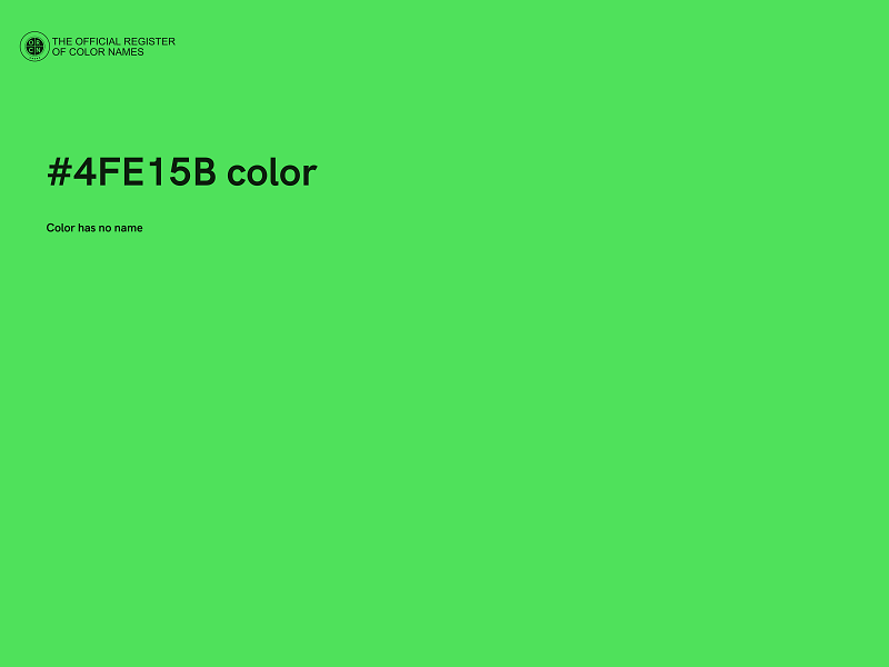 #4FE15B color image