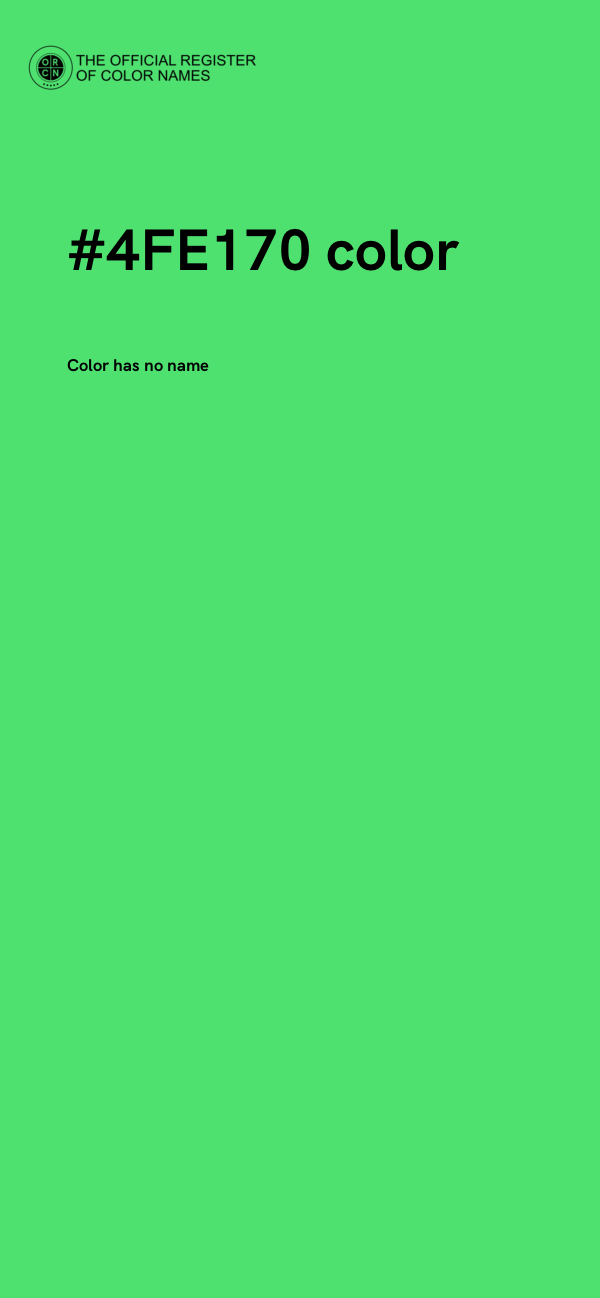 #4FE170 color image