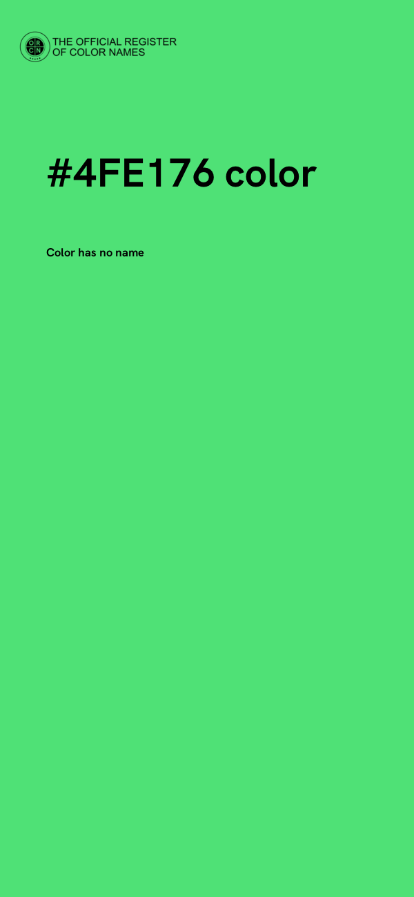 #4FE176 color image
