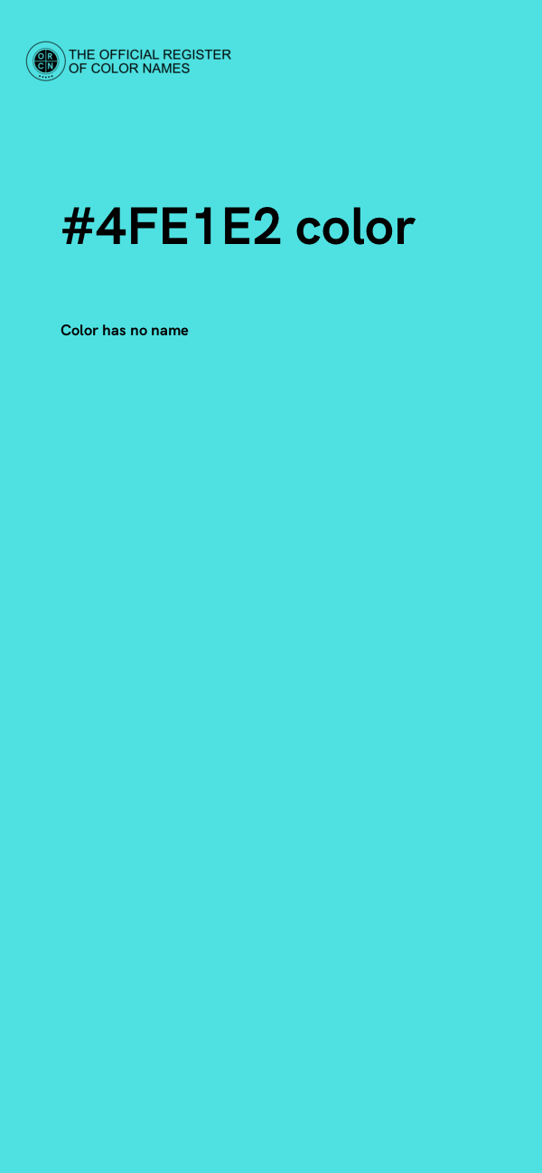 #4FE1E2 color image