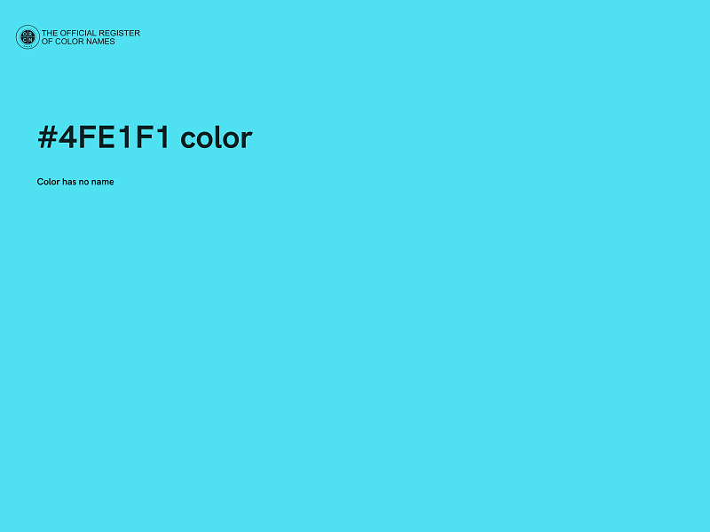 #4FE1F1 color image