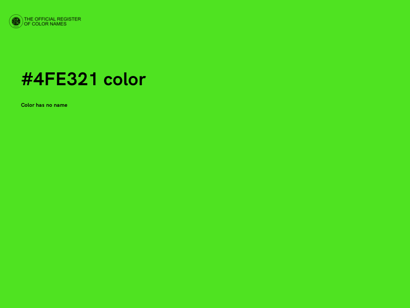 #4FE321 color image
