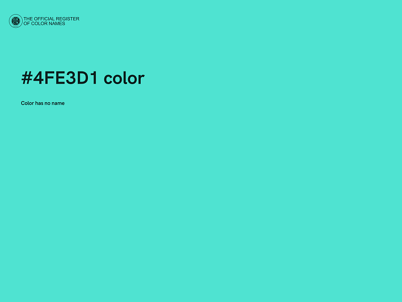 #4FE3D1 color image