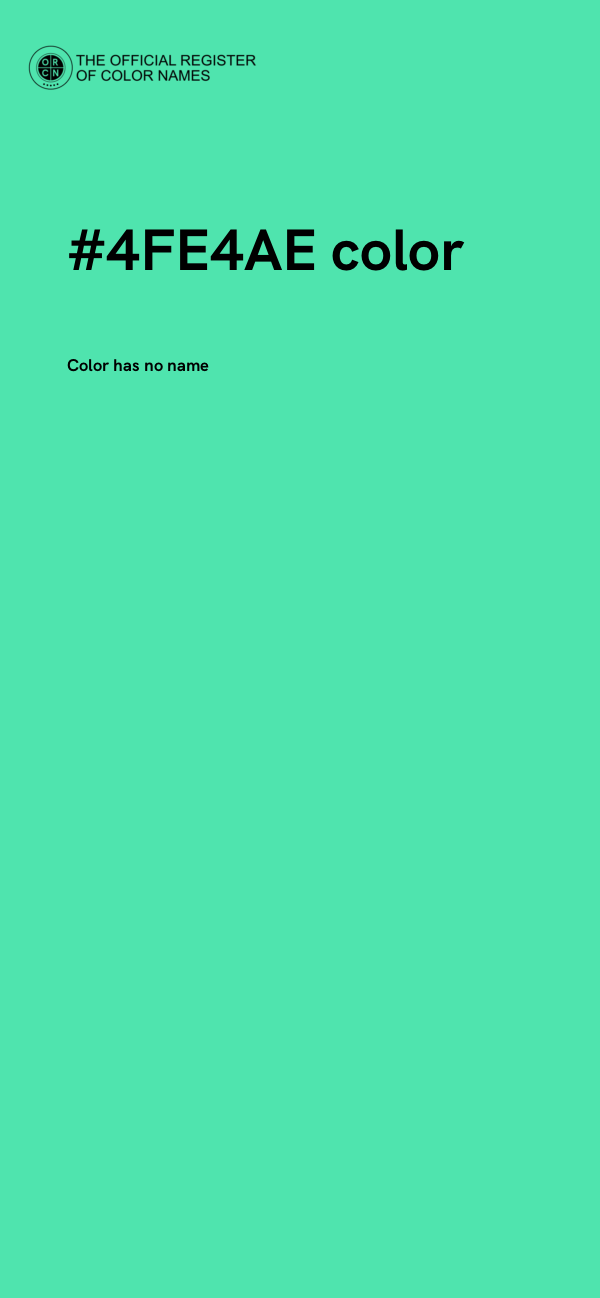 #4FE4AE color image