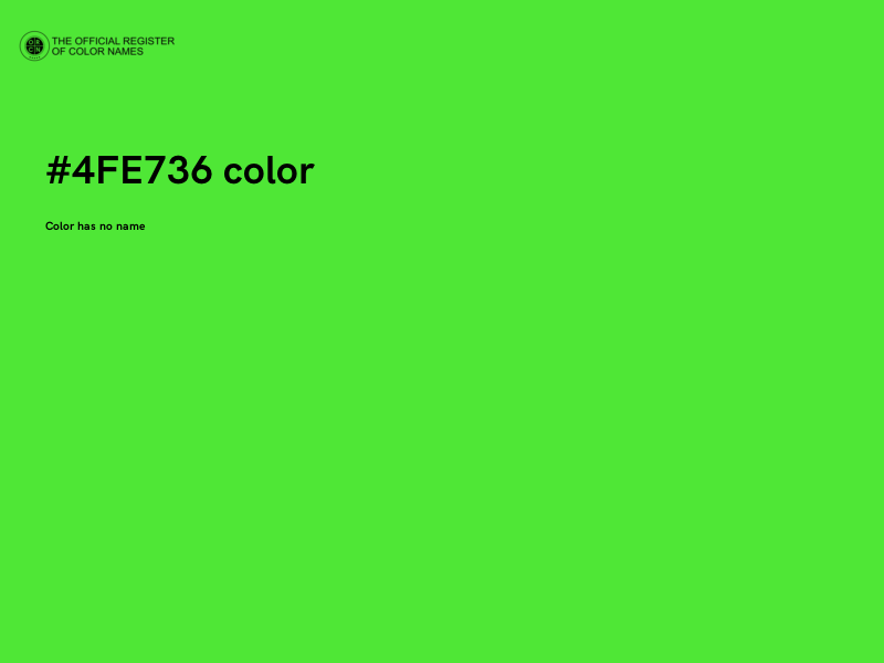 #4FE736 color image