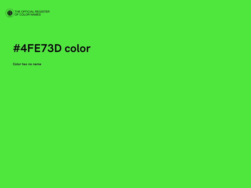 #4FE73D color image