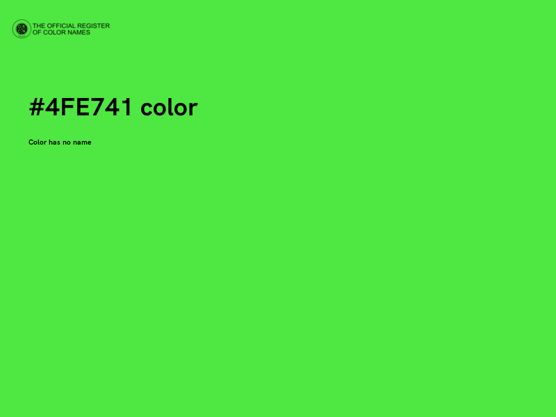 #4FE741 color image
