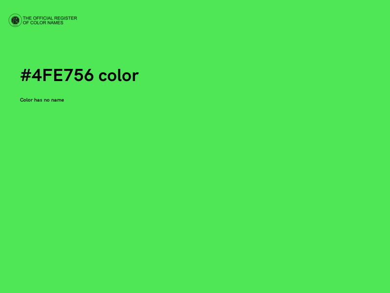 #4FE756 color image
