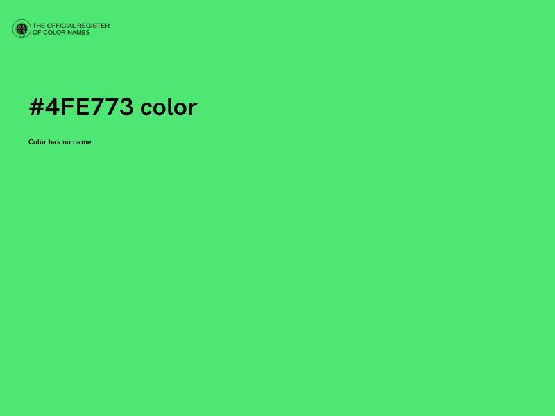 #4FE773 color image