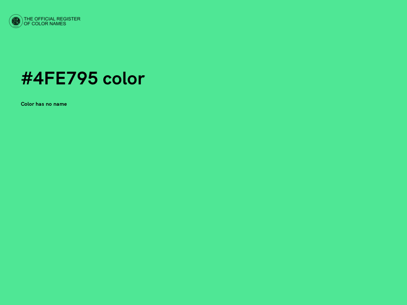 #4FE795 color image