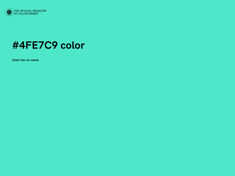 #4FE7C9 color image