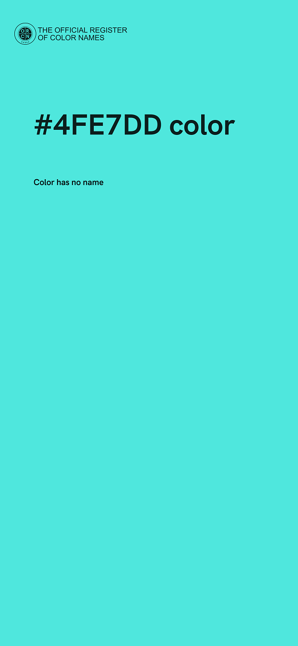 #4FE7DD color image