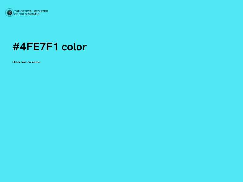 #4FE7F1 color image