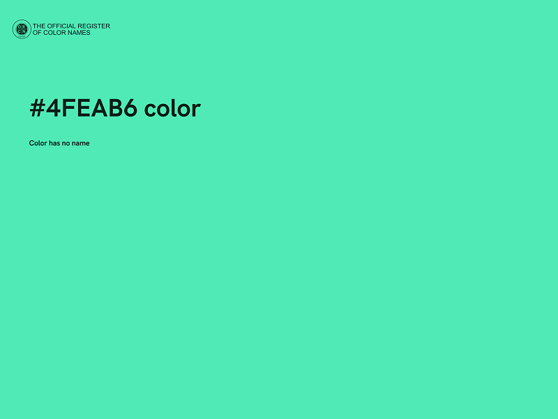 #4FEAB6 color image