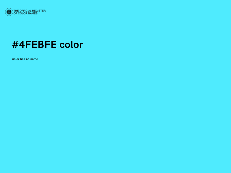 #4FEBFE color image