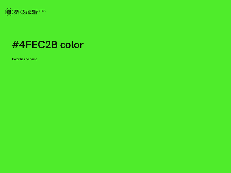 #4FEC2B color image