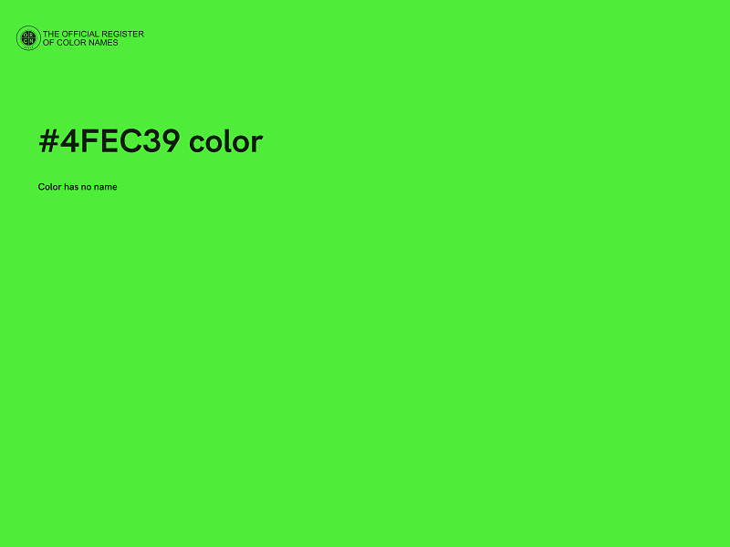 #4FEC39 color image