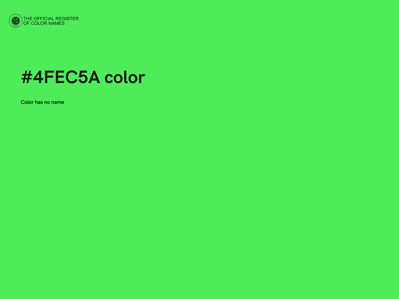 #4FEC5A color image