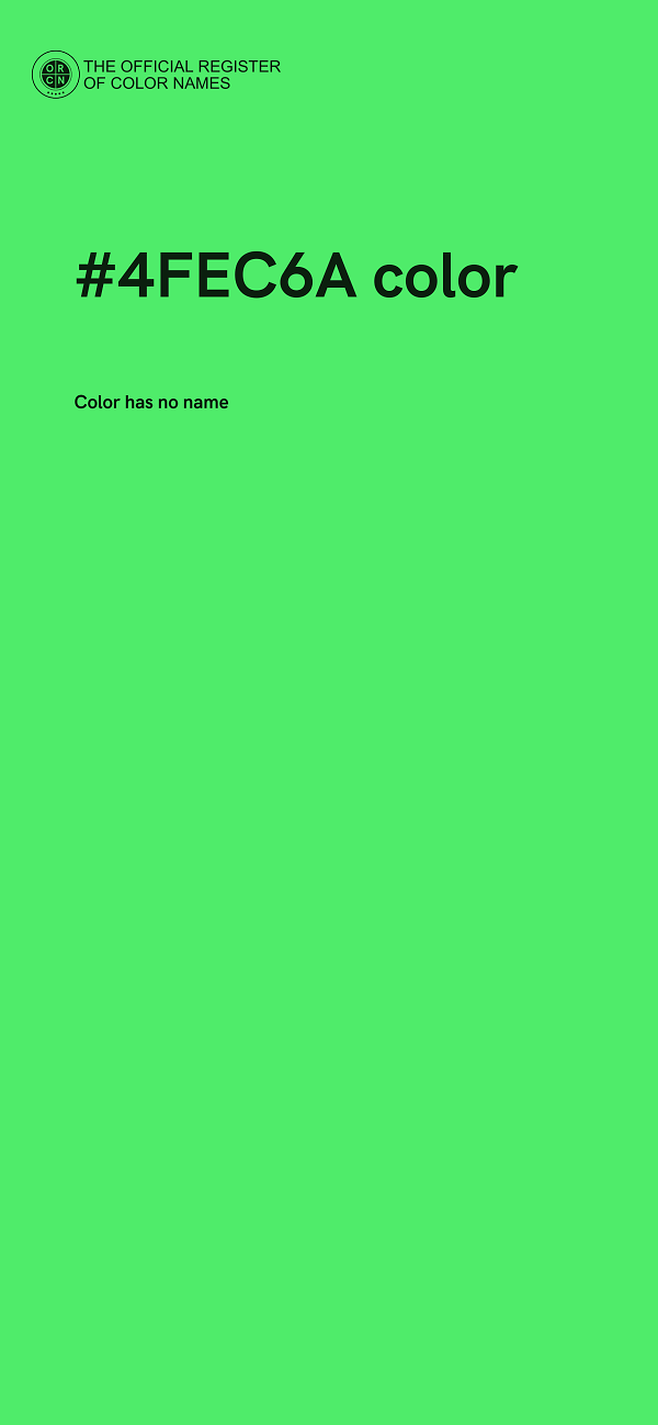 #4FEC6A color image
