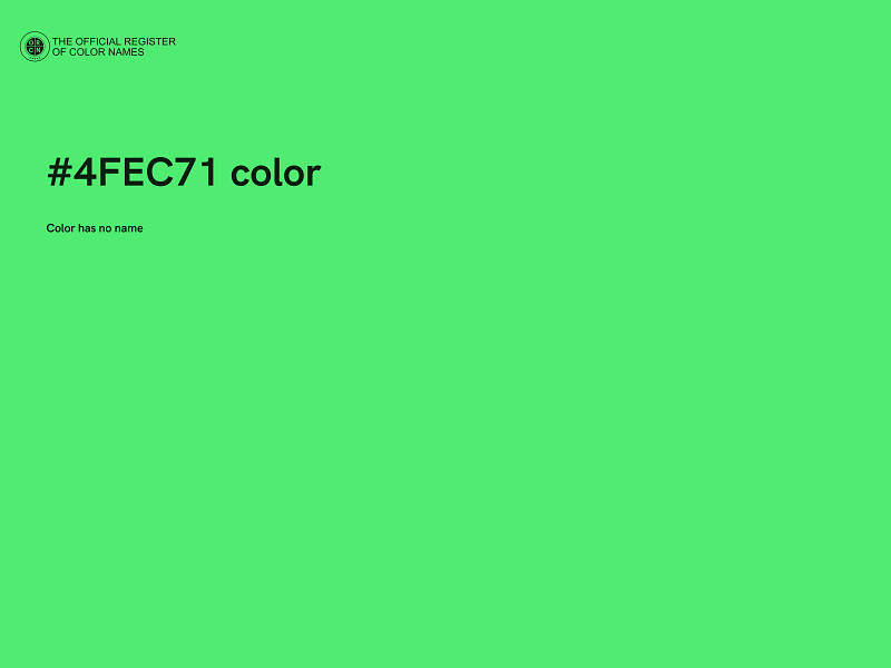 #4FEC71 color image