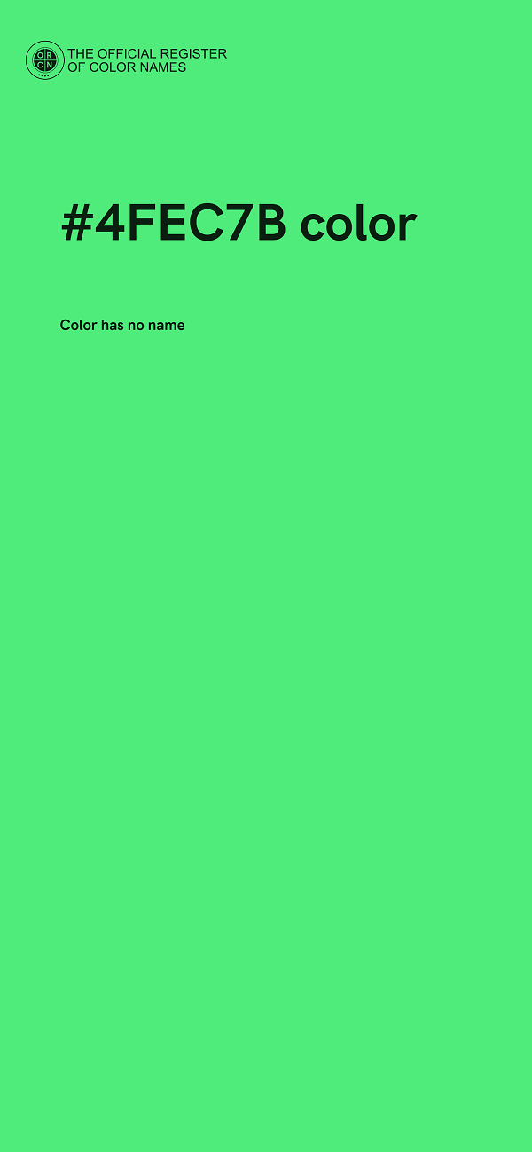 #4FEC7B color image