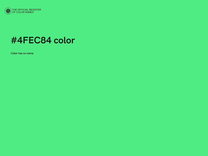 #4FEC84 color image