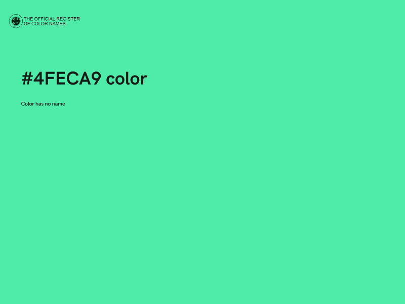 #4FECA9 color image