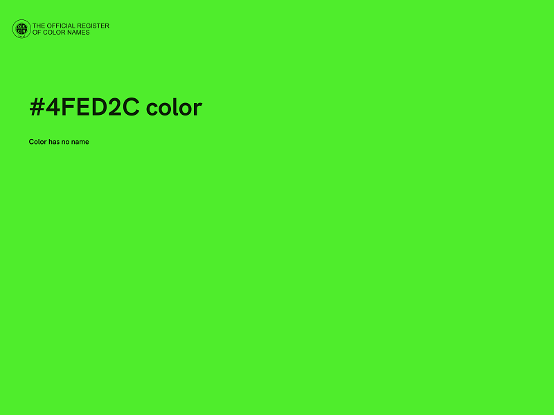 #4FED2C color image