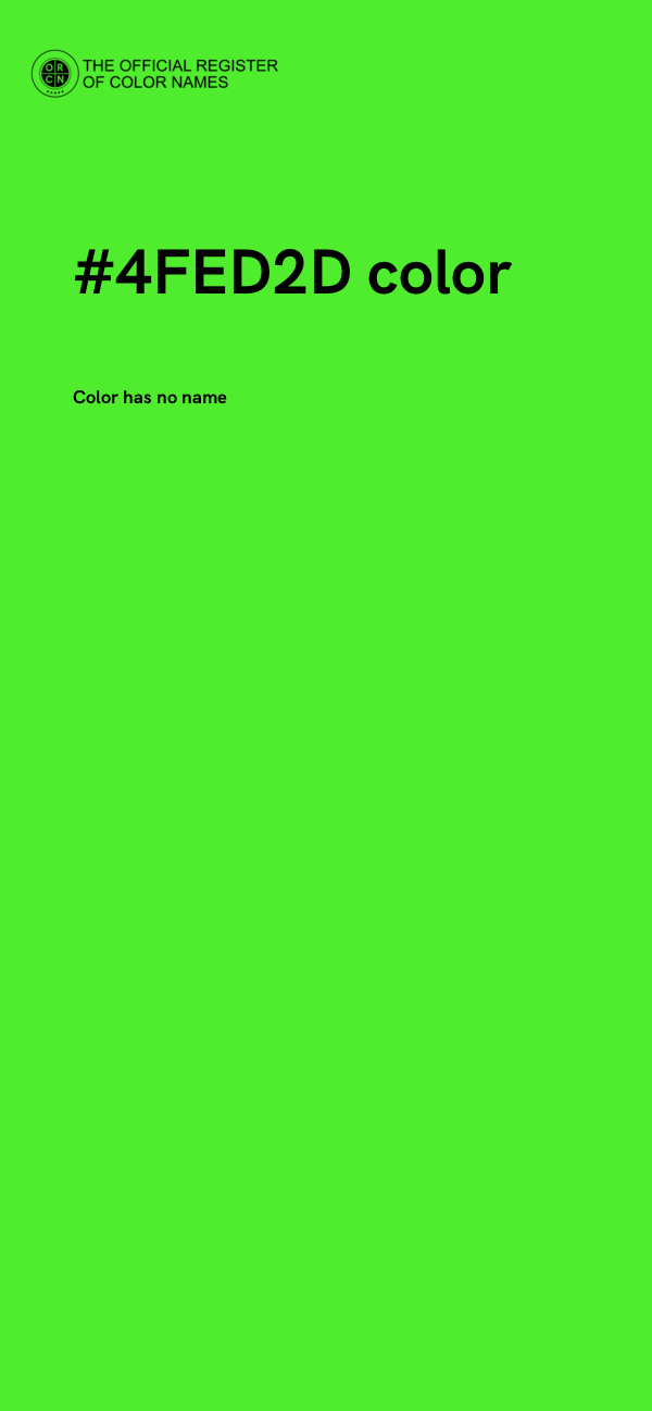 #4FED2D color image
