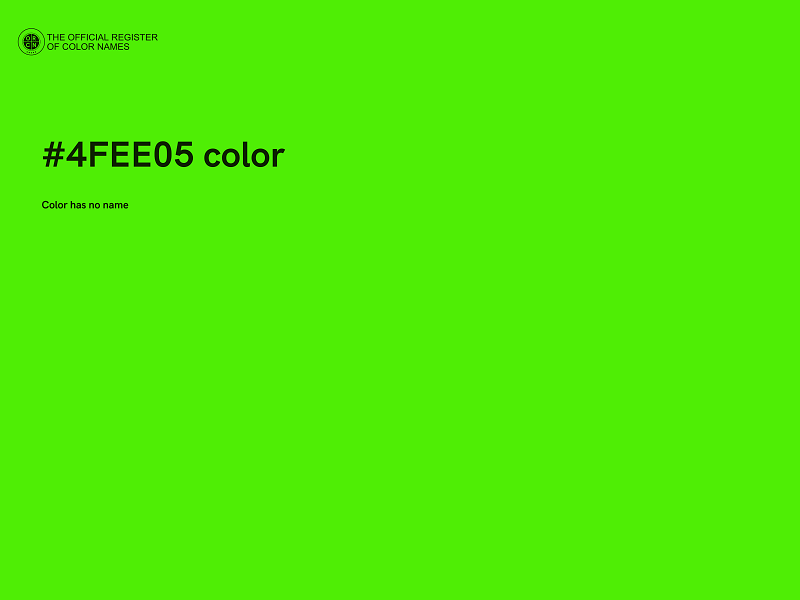 #4FEE05 color image