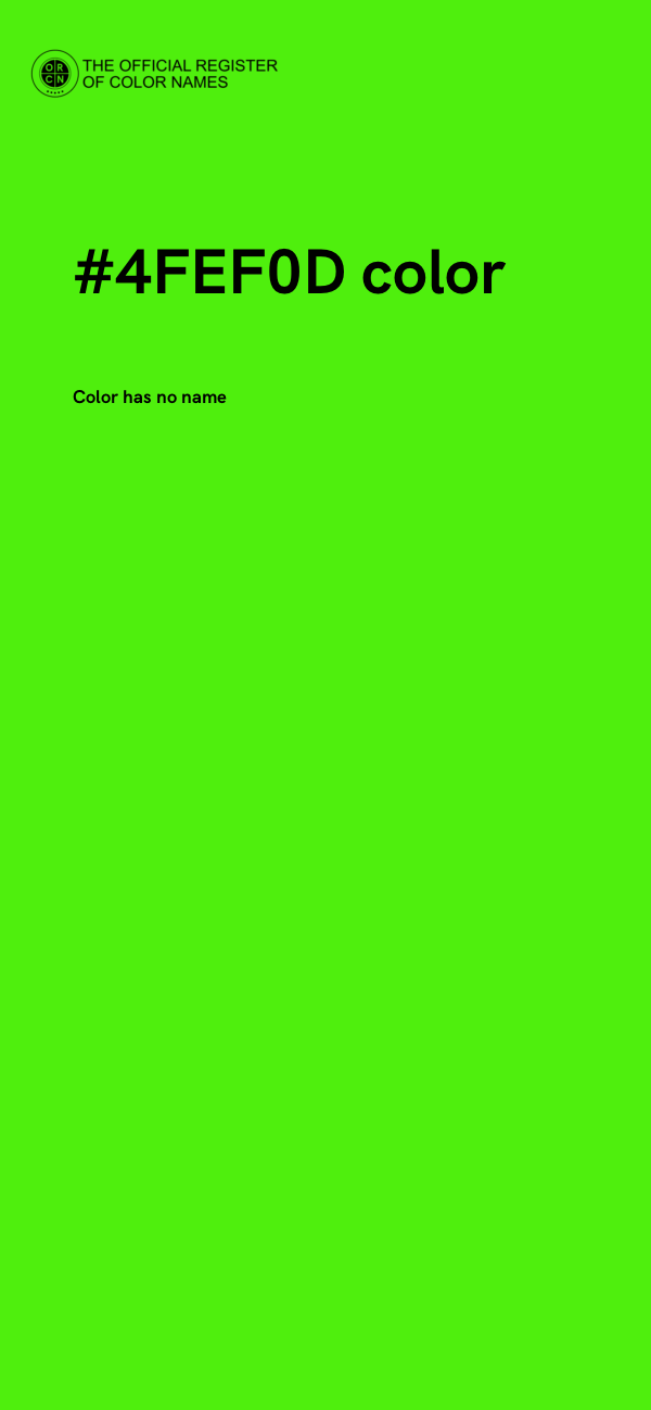 #4FEF0D color image
