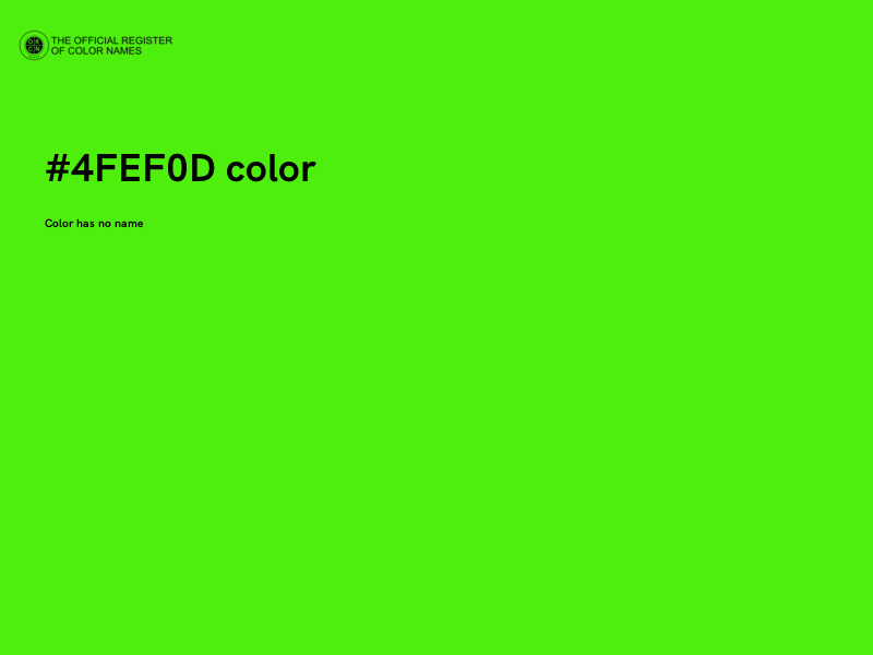 #4FEF0D color image