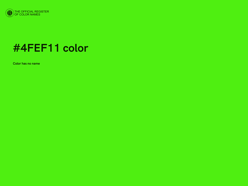 #4FEF11 color image