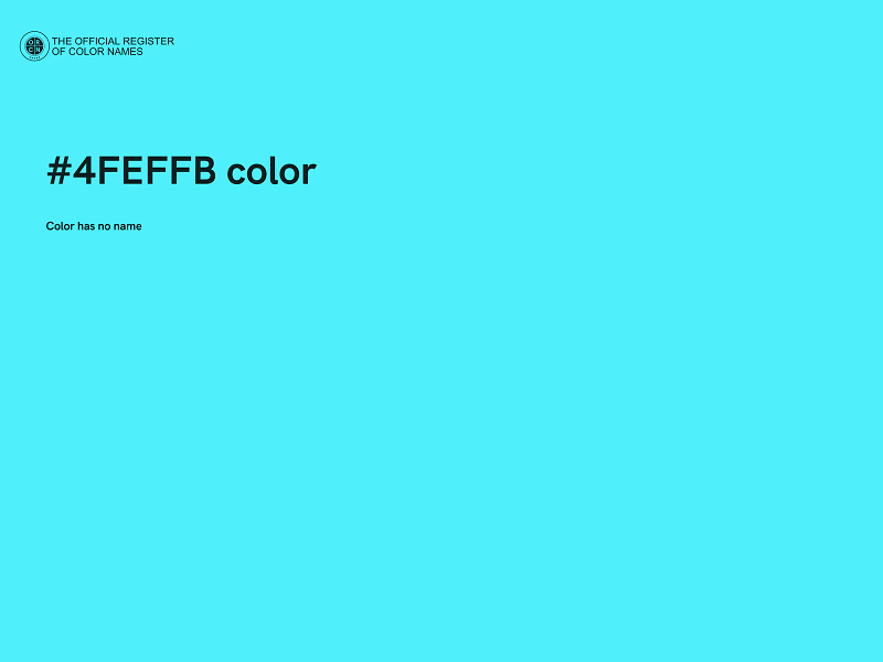 #4FEFFB color image