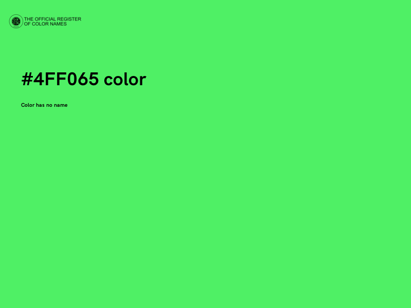 #4FF065 color image