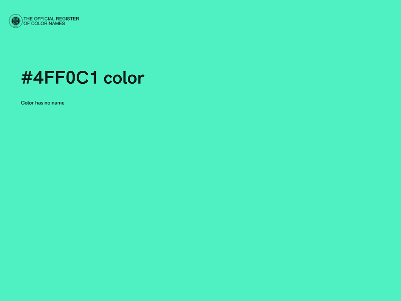 #4FF0C1 color image