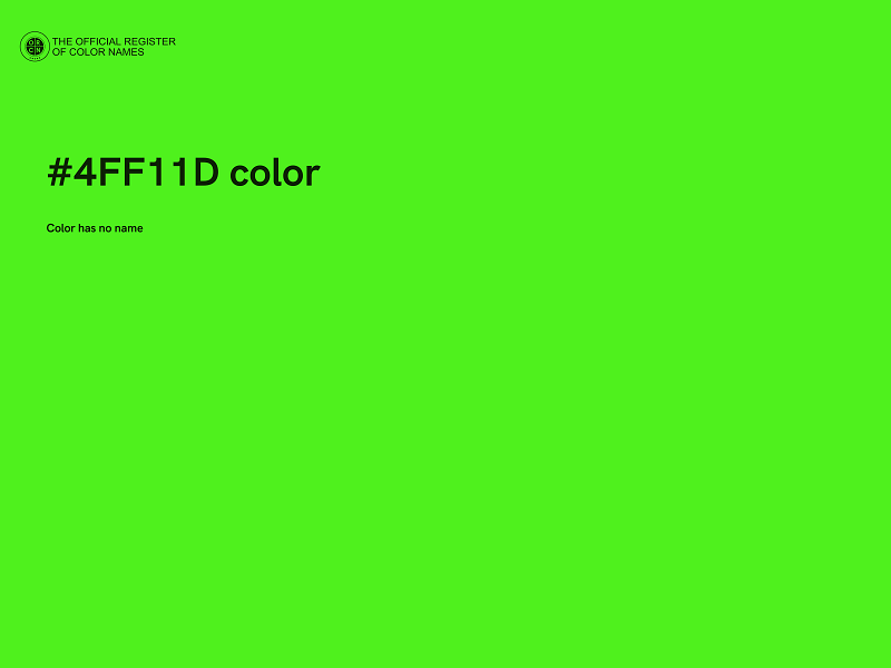 #4FF11D color image