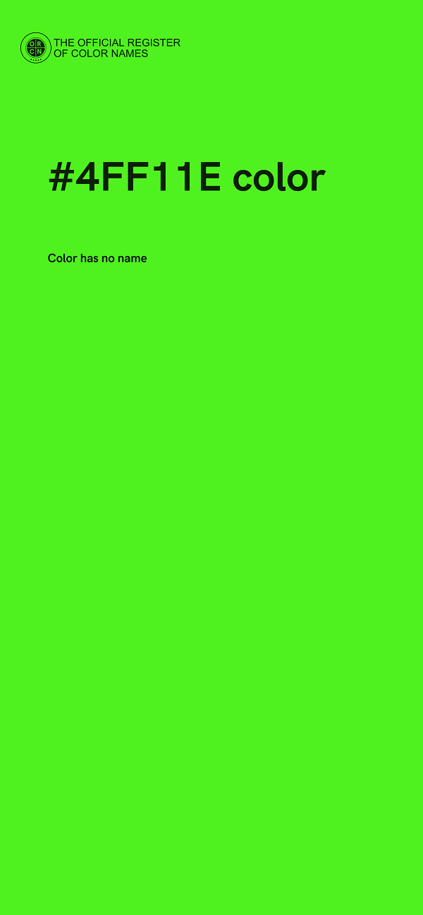 #4FF11E color image