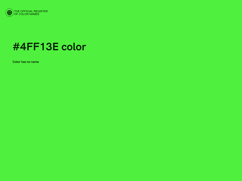 #4FF13E color image